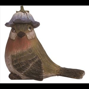 NIB Bird Figurine With Flower Hat